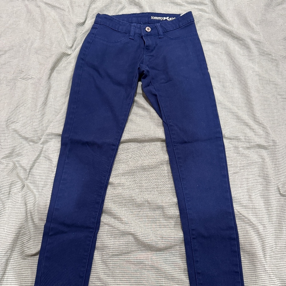 Royal Blue Low Rise Skinny Pants